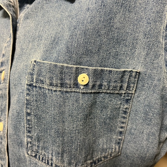 American Eagle Denim Blouse - size medium - Picture 5 of 8